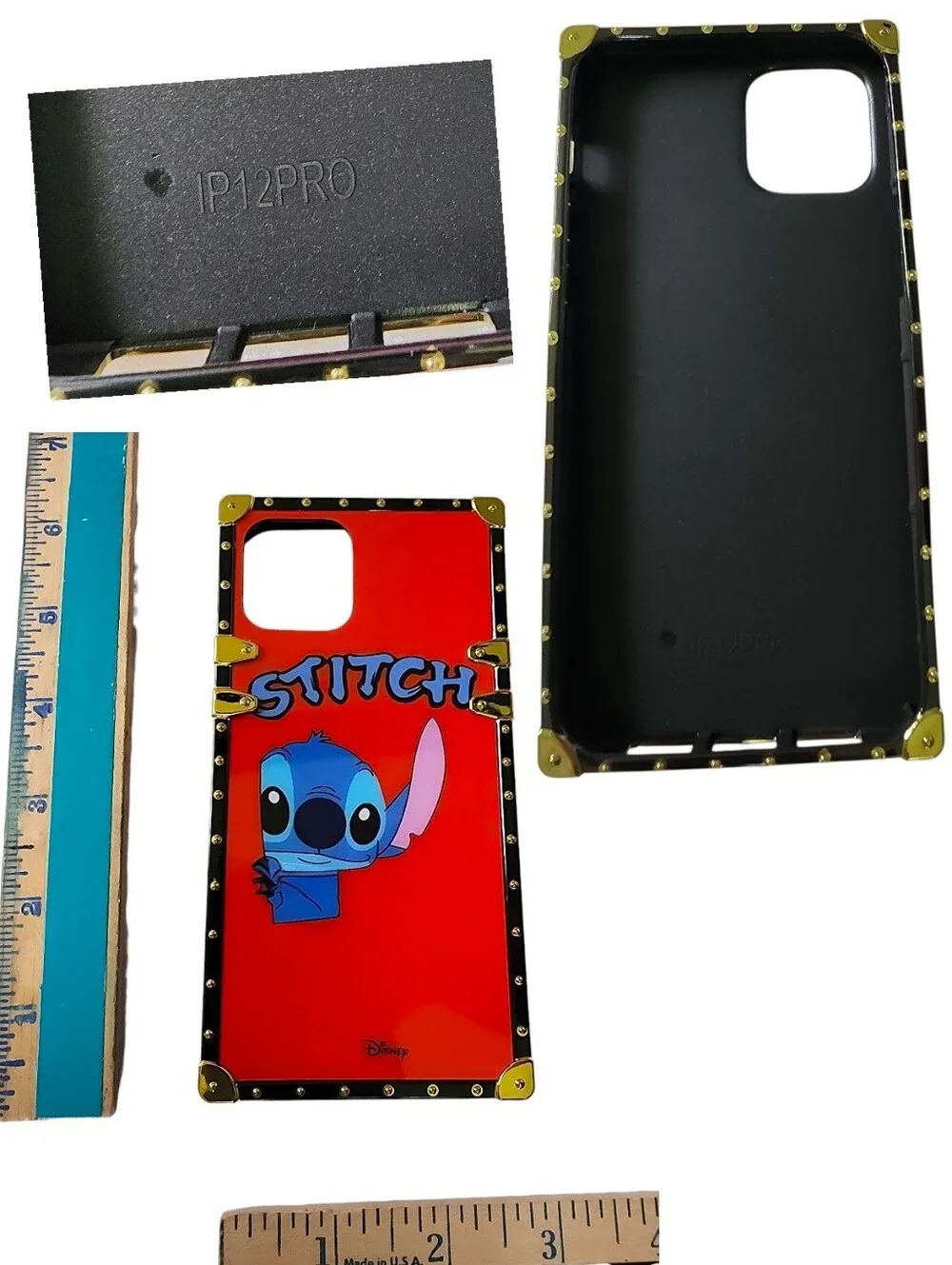 Disney Lilo & Stitch Red Studded Case For iPhone 12 Pro